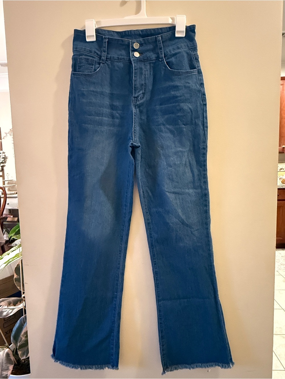 Women’s High-Rise Blue Flare Jeans